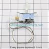 GE Refrigerator Temperature Control Thermostat WR09X26872