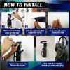 BERHICHAD Bicycle Holders Home Storage Rack Wall Mounted Hanger Hook 2 PCS (Black)