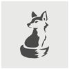 Curious Fox Sitting Looking Back Wall Cookie DIY Craft Reusable Stencil - 4.5 Inch