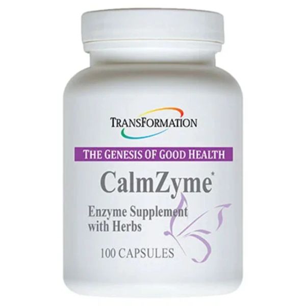 Transformation Enzymes CalmZyme Enzymes Supplement with Herbs 100 Capsules