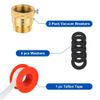2 PCS 3/4" Anti Siphon Vacuum Breakers Backflow Preventer  With Tape, 4 Washers