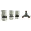 Three Way TAP Splitter with Hose CONNECTORS