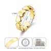 Philip Jones Gold Plated Adjustable Heart Band Ring