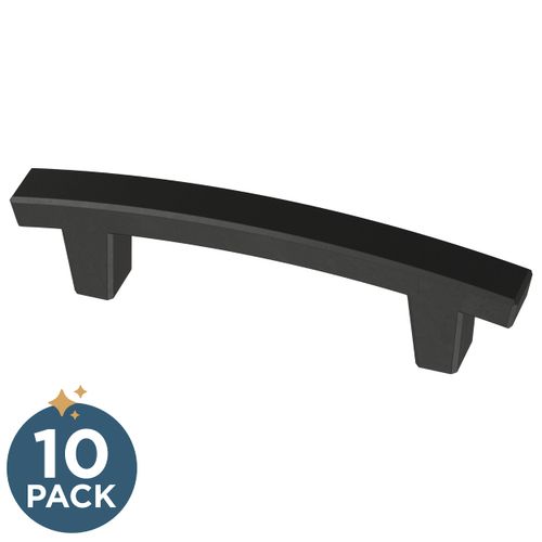 Franklin Brass Pierce (5-Pack) Cabinet Handles 3' Hole Center Matte Black Kitchen Drawer Pulls Dresser, Furniture Hardware P29519K-FB-B
