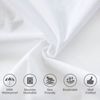 Waterproof Pillow Protector 2 Pack Queen Size Noiseless & Breathable & Soft & Machine Washable Full Encasement Pillow Protector