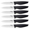NANO ID Ceramic Steak Red Knife Extremely Sharp Ceramic Knife (black)