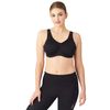 Wacoal Women's Full Support Underwire Sport Bra, Black, 36G