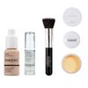 Phoera® Full Coverage Foundation, Primer, Setting Powder and MISKEEN Makeup Brush Soft Matte Oil Control Concealer 30ml Long Lasting Flawless Cream Smooth Aquapurity (102 NUDE SET)