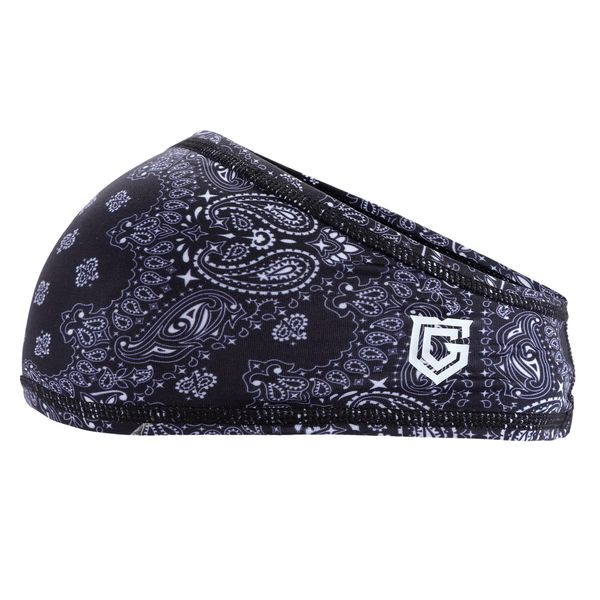 Gridiron Gladiator Football Skull Headband - Men's Workout Headband, Nylon, One Size, Black - For Football Players, Improves Helmet Comfort, Stays Put During Intense Moves