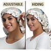 SAYMRE Satin Bonnet Silky Sleep Cap,Adjustable Hair Bonnet for Braids Curly Hair (Long Size, Long Butterfly)