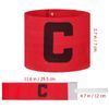 ibasenice Captain Mark Soccer Armband Adjustable Elastic (Red)