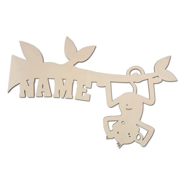 Monkey Themed Gifts for Men Women Baby Kids I Unique Decor LED Night Light Personalized with Name