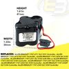 PLC Computer Emergency Light Battery Fits CUSTOM-107 Matt Pack A06B-6114-K504