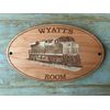 PERSONALIZED DIESEL ENGINE TRAIN SIGN - Birthday Gift, Retirement - Any Name