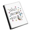 Crazy Unicorn Boy Passport Holder Cover