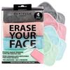 ERASE YOUR FACE Make-up Removing Cloths, By Danielle Enterprises, Pastel, 4 Count
