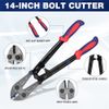 WORKPRO 14-inch Bolt Cutter Cutting Pliers w/Soft Rubber Grip Bi-Material Handle