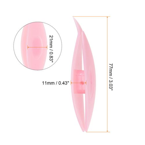 HARFINGTON 3pcs Tatting Shuttles 77x21x11mm Colorful Plastic Shuttles for Lace-Making DIY Hand Craft Tool Knitting Arts Supplies Blue Purple Pink