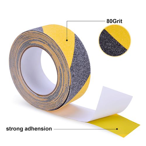 Qingluan Anti Slip Tape, 2 inch x 33 feet, Safety Non Slip Tape for Steps Outdoor Waterproof, Heavy Duty Grip Tape for Concrete Floors, Yellow