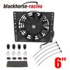 6'' Slim Pull In Electric Cooling Fan Radiator Mount Kit 650CFM Universal Black
