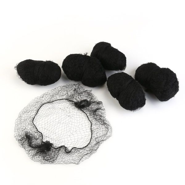 100Pcs Hair Nets Invisible Elastic Edge Mesh Dress-up Accessories (Black)