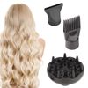 Universal Diffuser Hair Dryer Attachment, Dryer Diffuser Nozzle Set 3Pcs Hair Styling Tool for Various Hairstyles