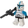 lego clone trooper lieutenant blue stripe with gun