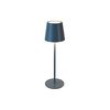 Bloomingville Metal LED Rechargeable Table Lamp with Touch Sensor, Blue
