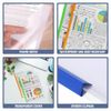 A4 Clipbar File - Plastic Document Folder Presentation Files with Sliding Bars Project Files for School Home Office Presentations Document Classification – Clear & Assorted (120Pcs)