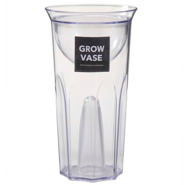 Shinki Gosei Dragonfly Hydroponics Container, Grow Base, Clear, Shinki Synthesis, 3.5 x 6.7 inches (9 x 17 cm)