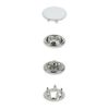 Prym 390770 Press Studs Jersey 12 mm White Compatible with Vario Creative Tool