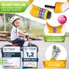 DUNLOP Children's Bicycle Lock - Security Level 5 Combination Lock with 4 Colour Divisions for Easy Remembering (Orange)