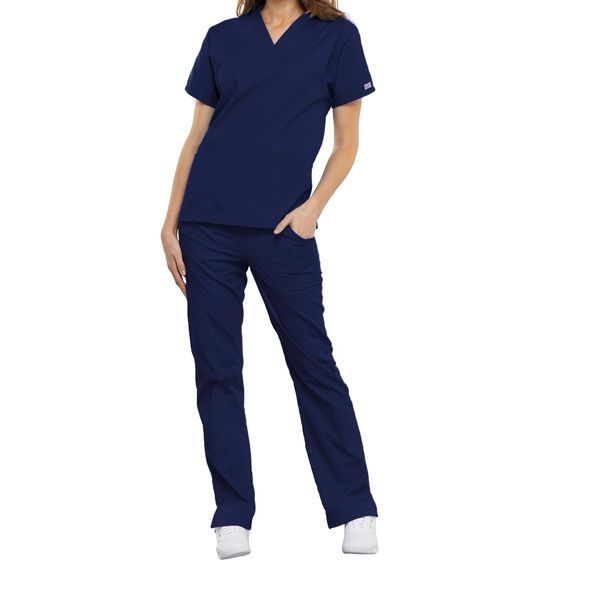 Cherokee - Uniform Damen Kasack V-Ausschnitt Original Line Größe XXS, Marineblau, 18000