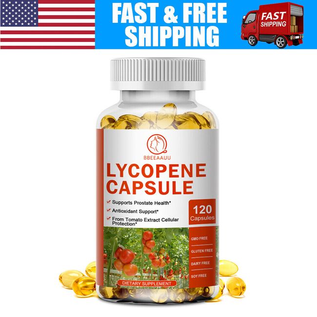 20mg Lycopene Capsules Antioxidant Prostate Support Immune, Heart Health Support