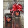 Valentines Day Bouchard Chocolate Mints Gift Box-Basket Wrapped And Red Bow