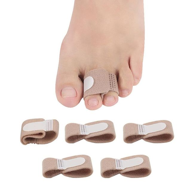 Zehenspreizer,Hammerzehen Korrektoren,Hammer Toe Corrector,Hammerzehenpolster,Zehenspanner,für Die Korrektur Von Gekrümmten Zehen, Abstehenden Zehen,5 Zehenwickel in Größe M, Kiuiom