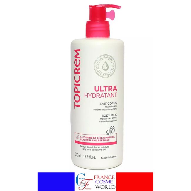 Topicrem Moisturizing Body Milk - 500ml Best Selling in Europe and America Avène La Roche Posay Bioderma Overseas Mail Order