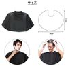 [YIBOOOM] Shampoo Cape, Haircut Cape, Hair Salon, Barber Shop, Hair Cloak, Home, Hair Cut, Adults, Children, Adjustable Hair Apron, Folding, Waterproof, Anti-Static, Haircut Tool (Black)