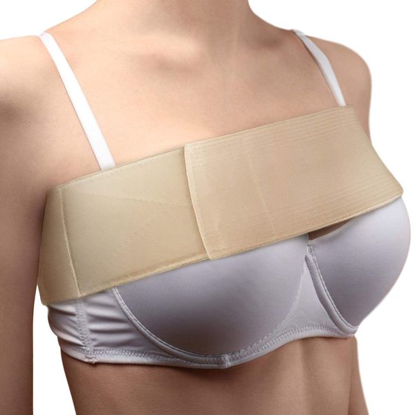 ARMSTRONG AMERICA Post Op Breast Augmentation Band - Breast Implant Compression Support Wrap For Post Surgery No Bounce High Impact Stabilizer Strap For Sports Bra Alternative (Fits Most)