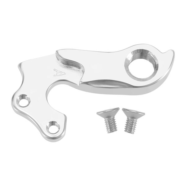 LT Easiyl Mech Derailleur Hanger Derailleur Hook Bicycle Tail Hook Rear Derailleur Hook Aluminum Alloy With 2 Screws Compatible with Planet X Silver