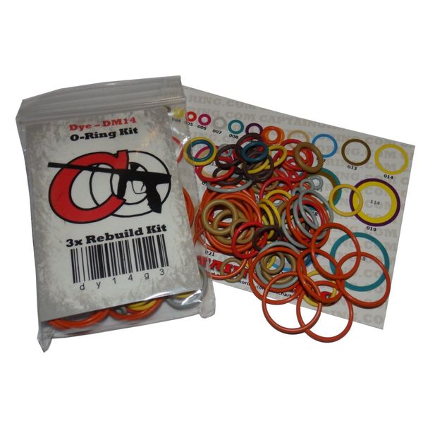 Captain O-Ring Dye M2 / M2 MOS AIR - Color Coded 3X Oring Rebuild Kit