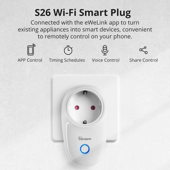 WIFI Smart Plug US Timing Wireless Outlet Control Function Plug by Ewelink  App