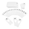 10 PC 2"x5" Clothing Rack Sizes 8 Dividers Hangers White Plastic Rectangular