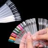 100 bastoncini per unghie finte, colore: trasparente.