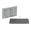 1-Gang Duplex Outlet Metallic Weatherproof Cover, Gray