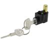sourcingmap Stainless Steel Motorcycle Steering Lock with Two Keys