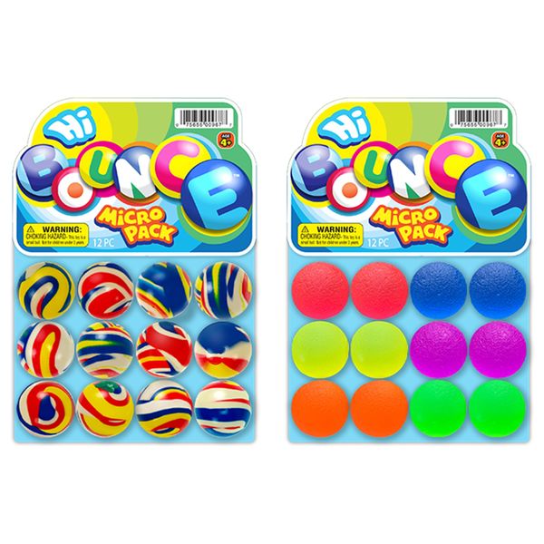 2CHILL Super Hi Bounce Balls (2 Packs of 12 Balls Each) Small Toys Party Favors for Kids Racketball. Giveaways Gift & Prize Toy Bouncy Balls for Kids Ball Gift Set 967-2s