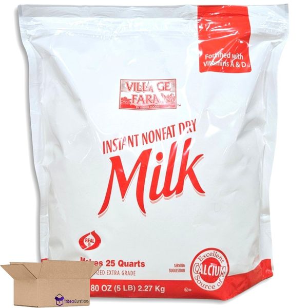 Instant Nonfat Dry Milk Value Pack |  Bulk 5 Pound (80oz) Bag