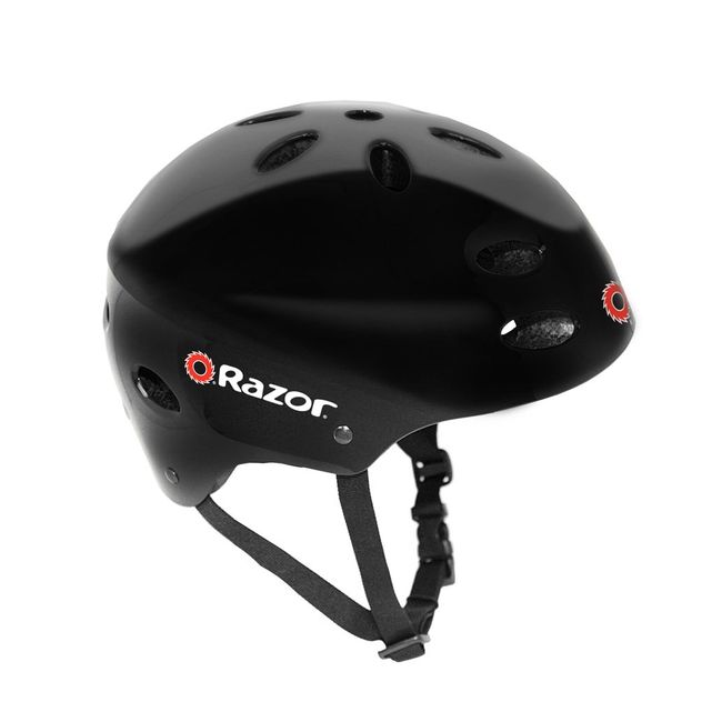 Razor V-17 Youth Multi-Sport Helmet, Gloss Black