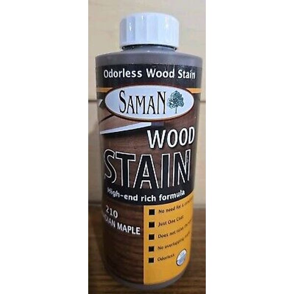 SamaN Wood Stain Natural Furniture 210 Canadian Maple 12 oz Odorless Rich Color